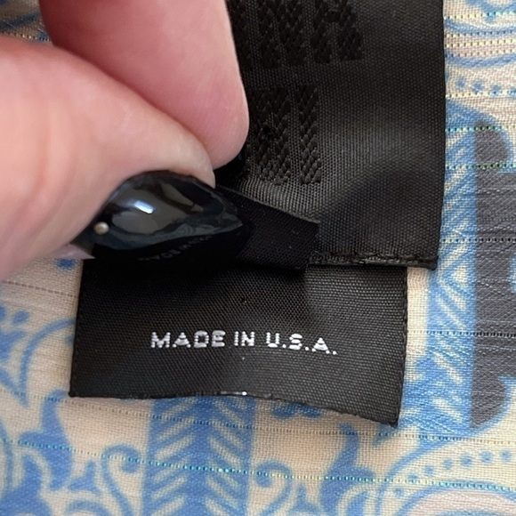 Anna Sui Women's Sz PS Petite Small Blue, Purple, Shimmery Kimono w/ Leaf Fringe - Picture 6 of 9